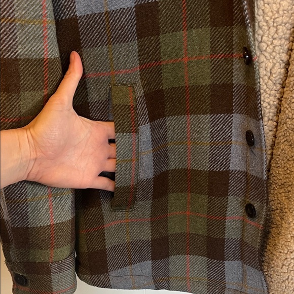 Frank & Oak Plaid Wool Blend Jacket M - Picture 5 of 12